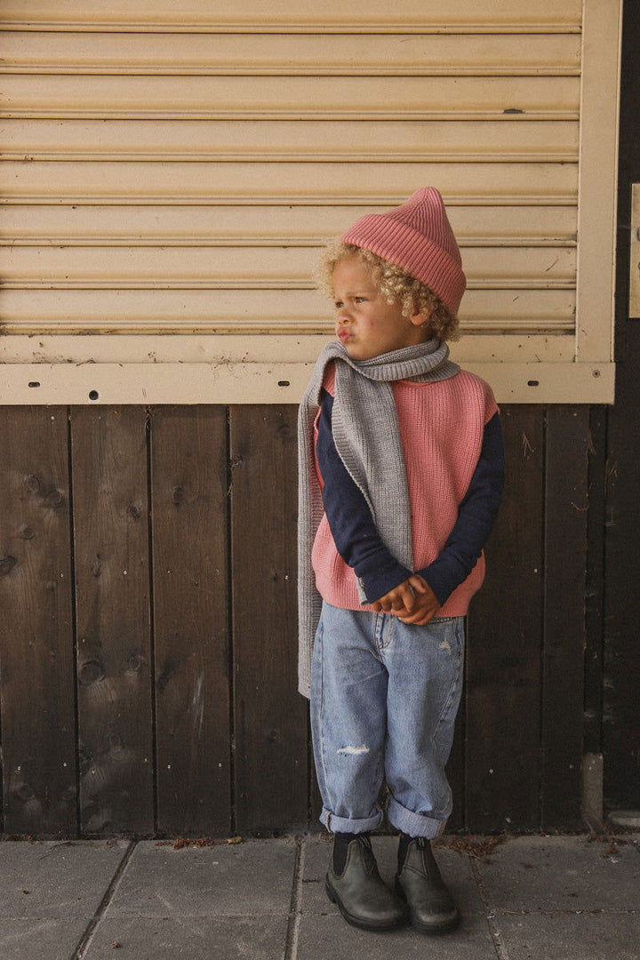 Hvid Gustave Scarf Grey Melange - La Gentile Store