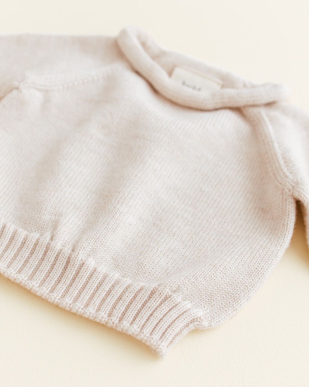 Hvid Sweater Georgette Cream - La Gentile Store