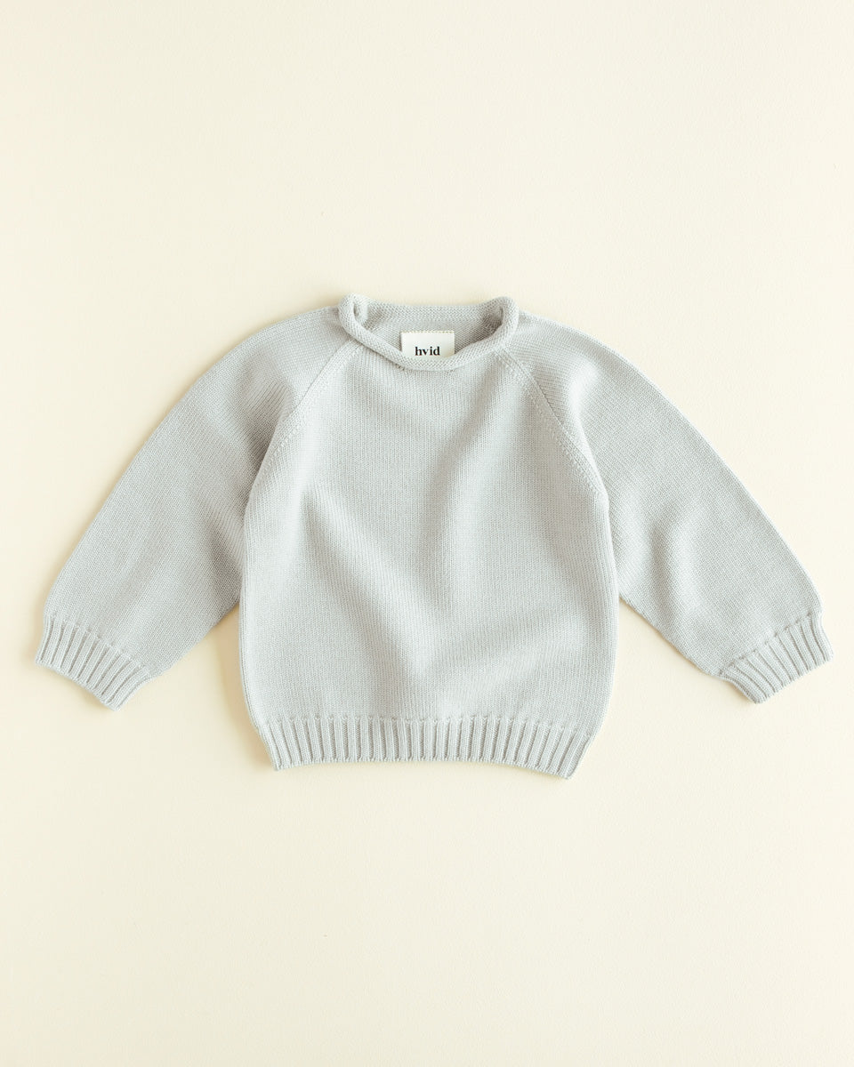 Hvid Sweater Georgette Light Grey - La Gentile Store