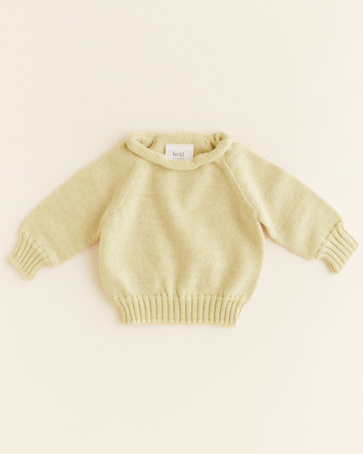 Hvid Sweater Georgette Light Yellow - La Gentile Store