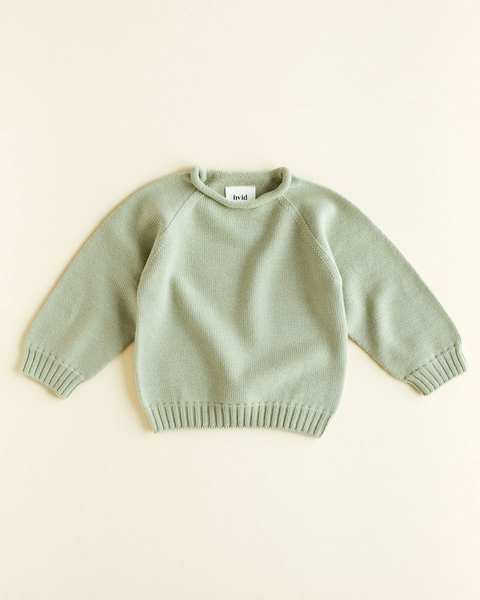Hvid Sweater Georgette Mint - La Gentile Store