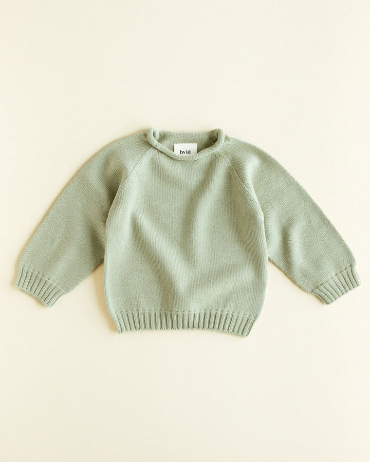 Hvid Sweater Georgette Mint - La Gentile Store