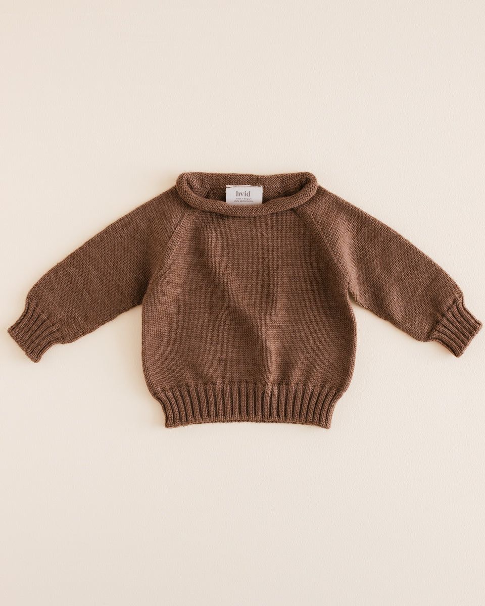 Hvid Sweater Georgette Mocha - La Gentile Store