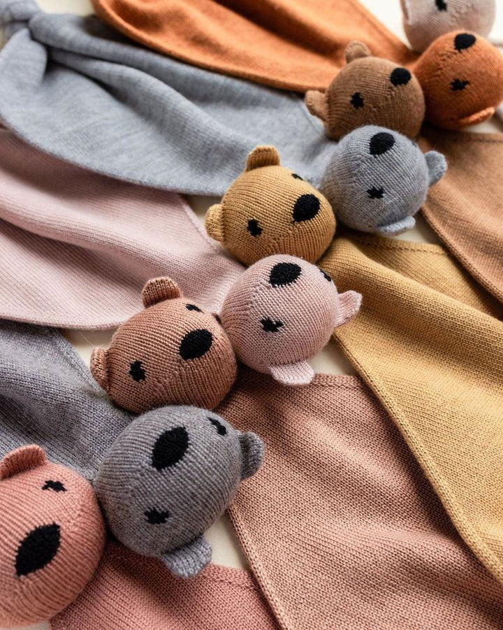 Hvid Teddy Tokki Grey Melange - La Gentile Store