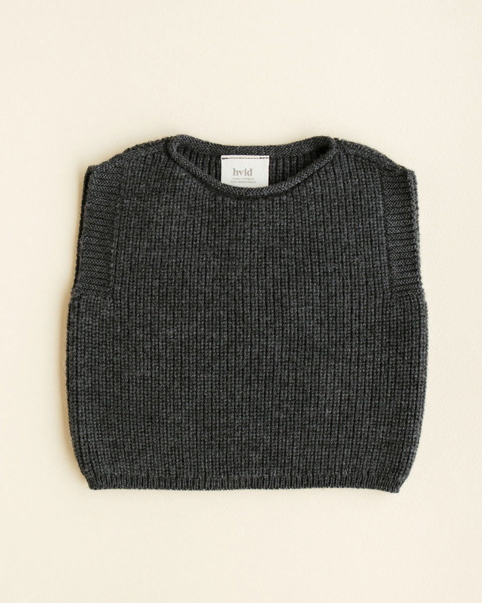 Hvid Vest Harvey Charcoal - La Gentile Store