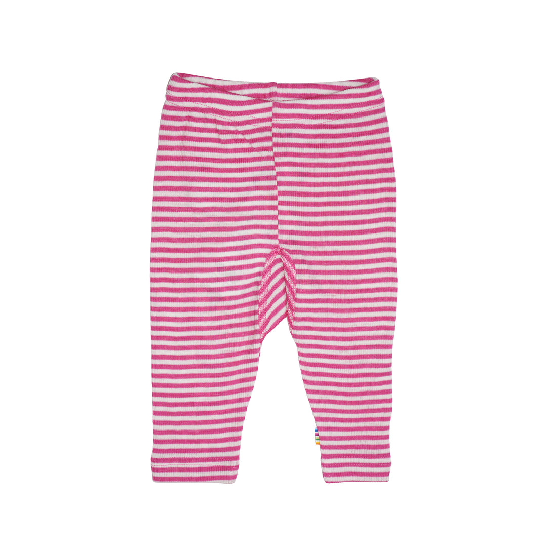 Joha Footed Baby Pants Wool & Silk Pink Stripe