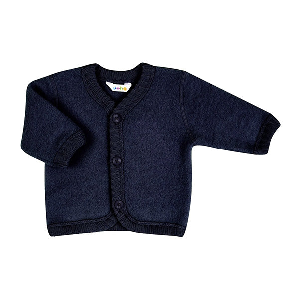 Joha Cardigan Wool Fleece Dark Blue