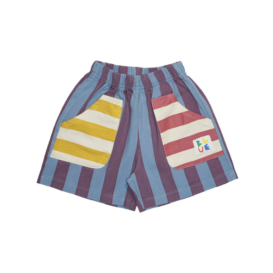 Blue Stripe Shorts