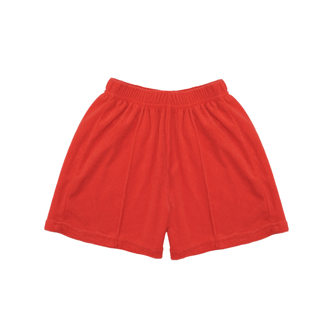 Red Terry Shorts