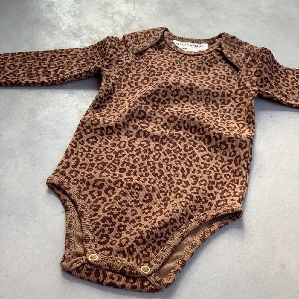 Leopard Print Romper Brown - La Gentile Store