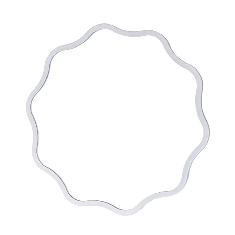 Lilac Table and Wall Mirror