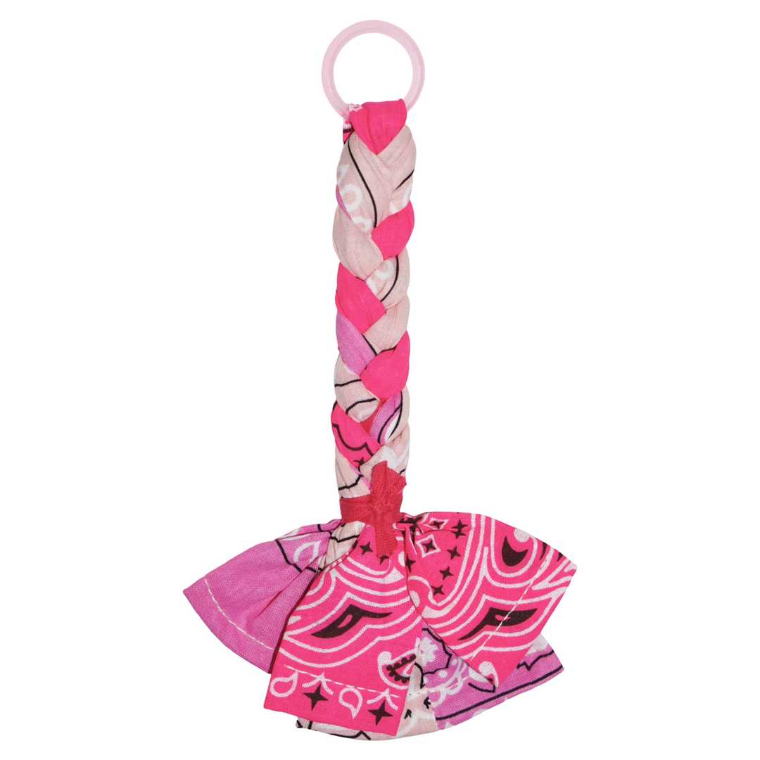Bandana Pacifier Cord Pink Multi