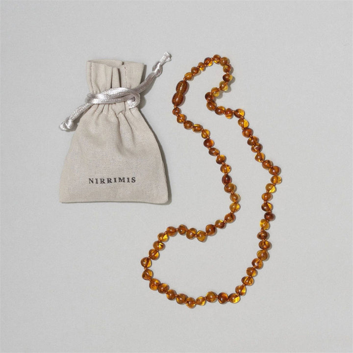 Nirrimis Amber Kids Necklace Caramel - La Gentile Store