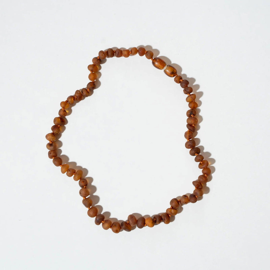 Nirrimis Amber Kids Necklace Raw Caramel - La Gentile Store