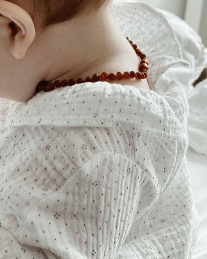 Nirrimis Amber Kids Necklace Raw Caramel - La Gentile Store