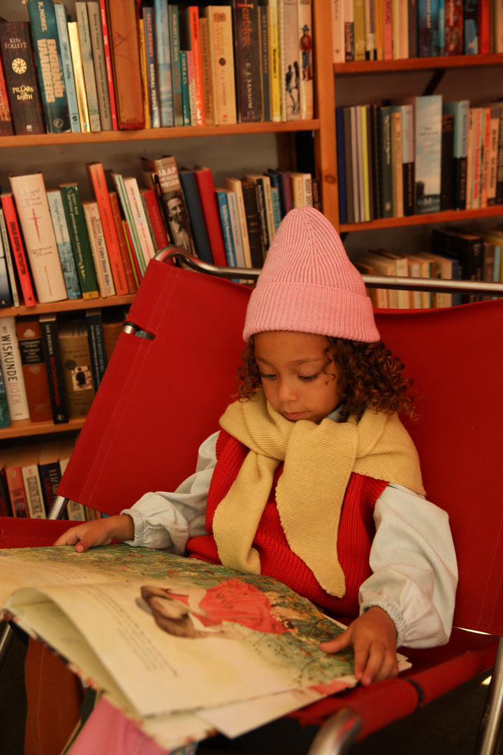 Hvid Light Yellow Triangle Scarf Josephina