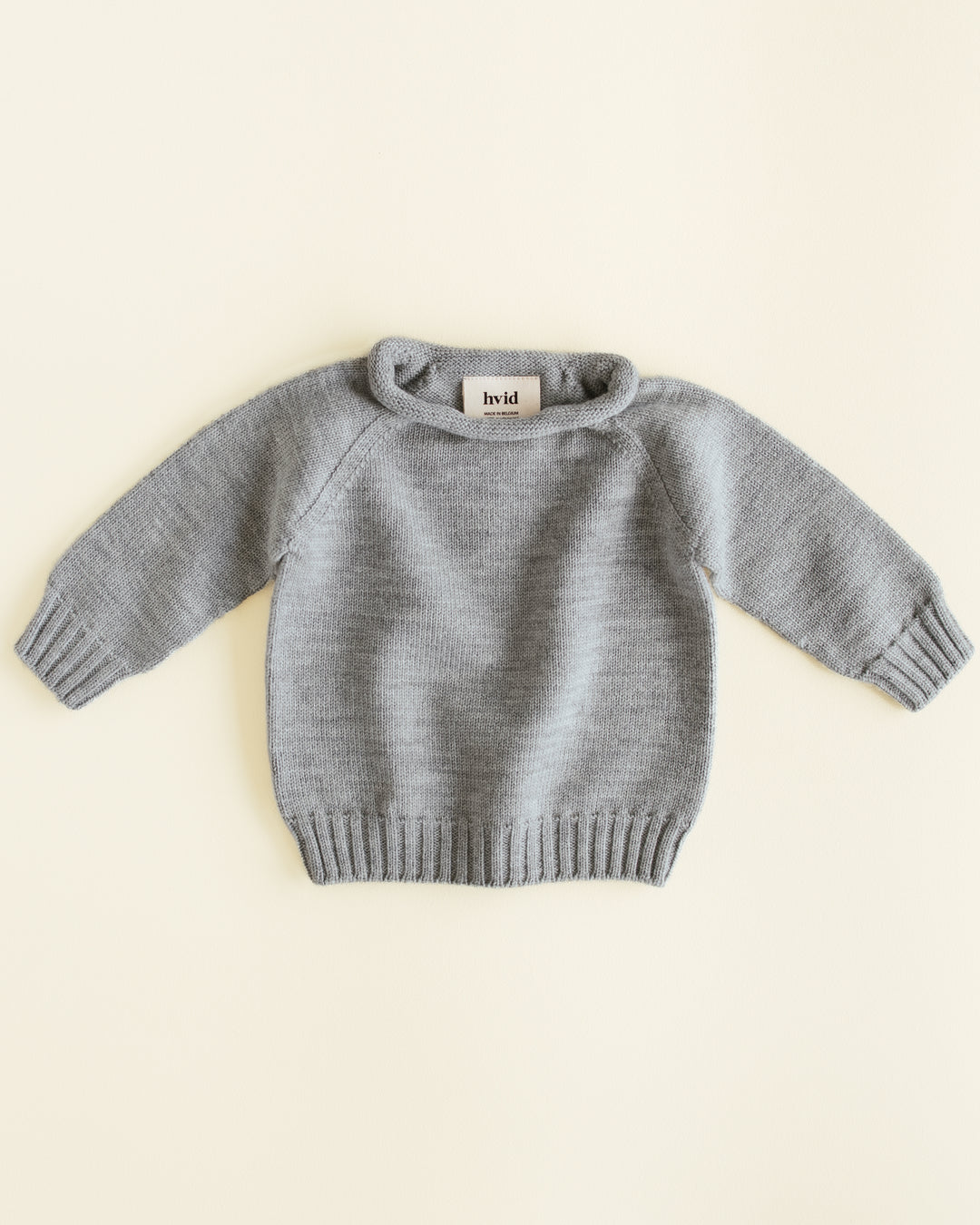 Hvid Georgette Sweater Grey Melange