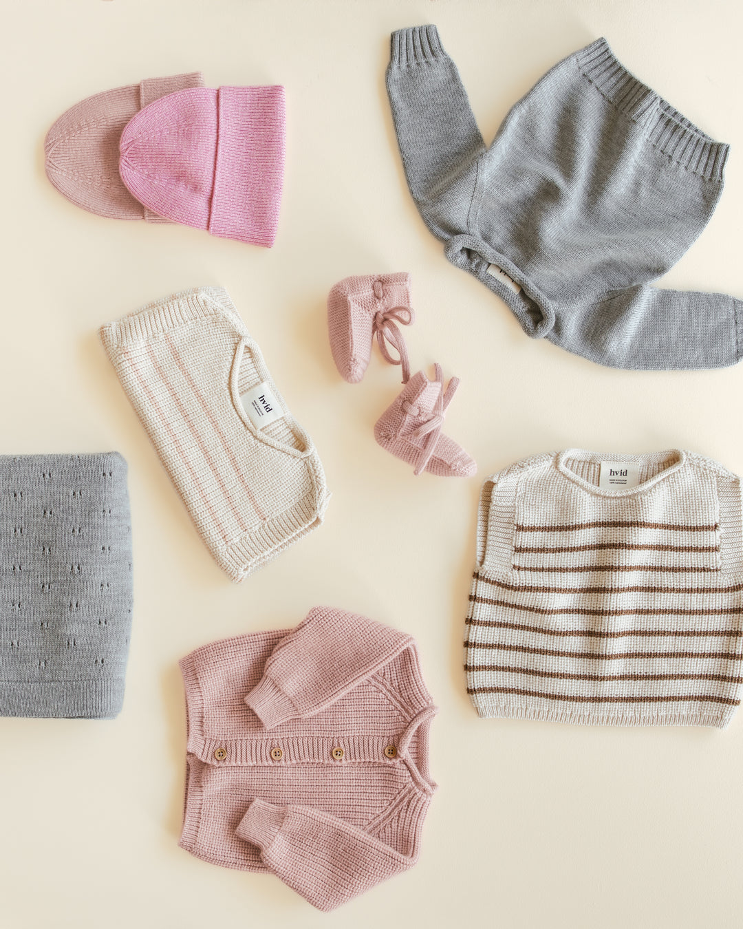 Hvid Georgette Sweater Grey Melange