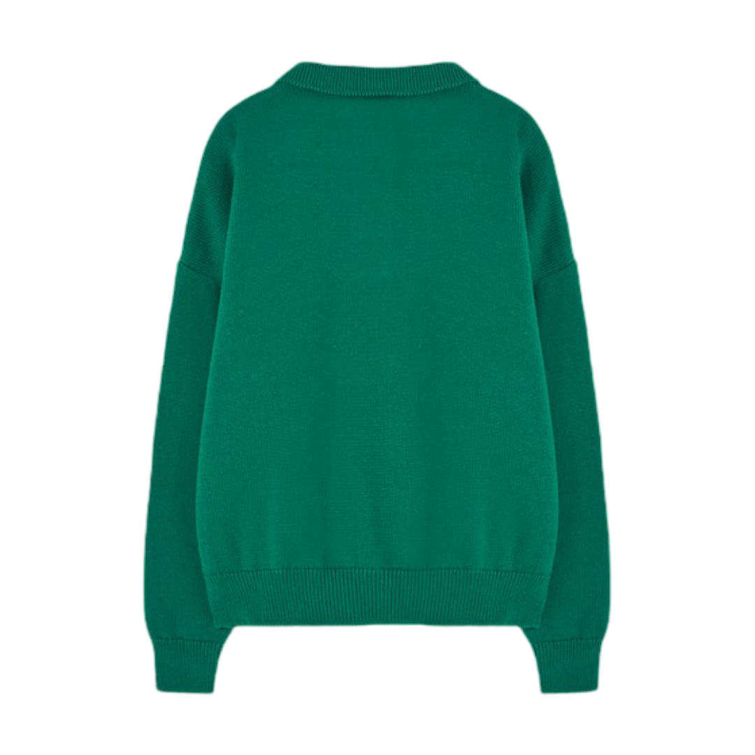 The Animals Observatory Raven Kids Sweater Green