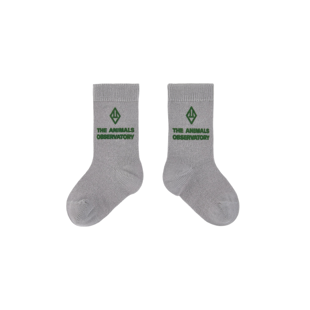 The Animals Observatory Avocet Baby Socks Grey