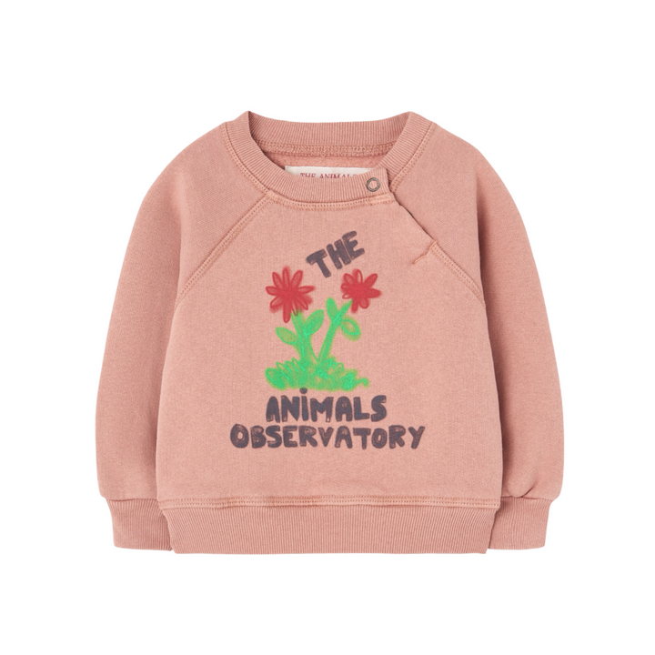 The Animals Observatory Jackal Baby Sweatshirt Dusty Coral