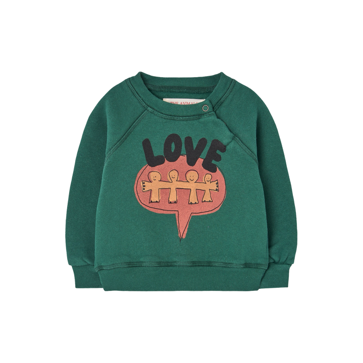The Animals Observatory Jacket Baby Sweatshirt Green