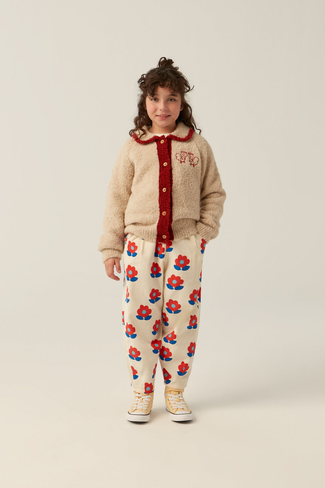 The Campamento Big Flowers Corduroy Trousers