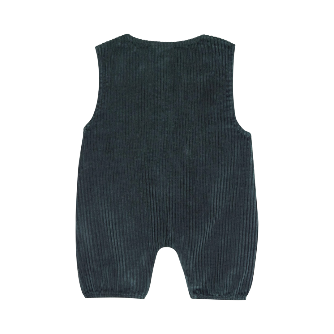 The Campamento Grey Corduroy Baby Overall