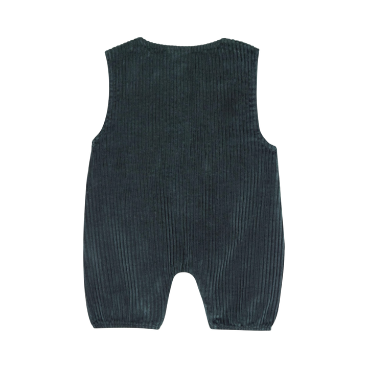 The Campamento Grey Corduroy Baby Overall