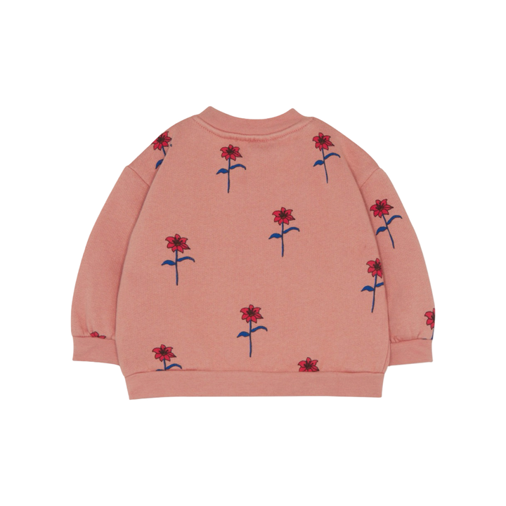 The Campamento Pink Baby Sweatshirt Flowers
