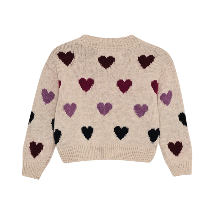 The New Society Hearts Baby Cardigan Nela