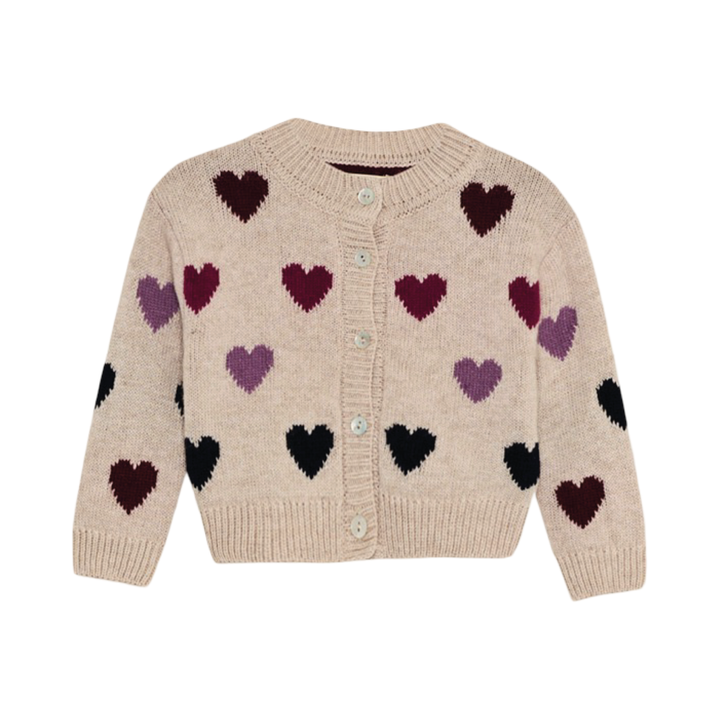 The New Society Hearts Baby Cardigan Nela