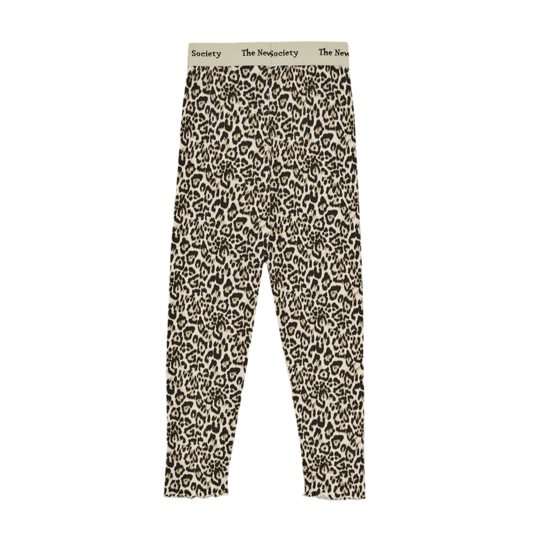 The New Society Leopard Print Rib Leggings