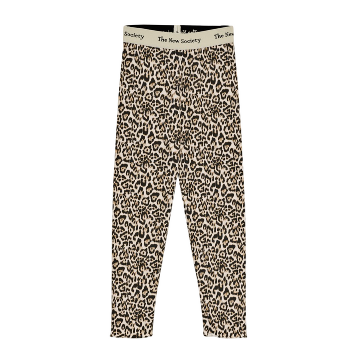 The New Society Leopard Print Rib Leggings