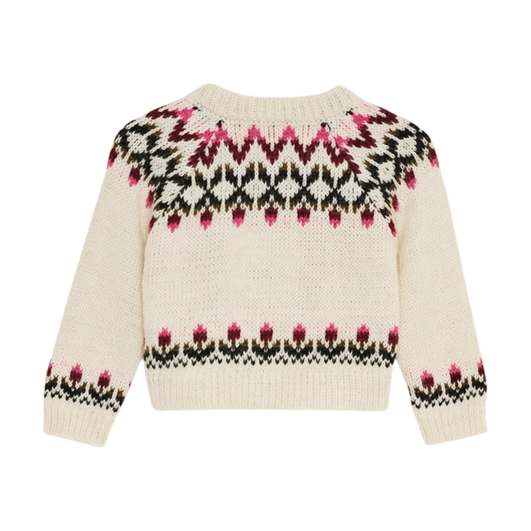 The New Society Wendy Baby Cardigan Moonlight White