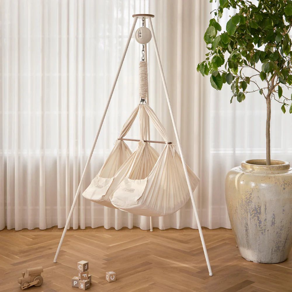 Twin Baby Hammock Classic Bundle - White - La Gentile Store