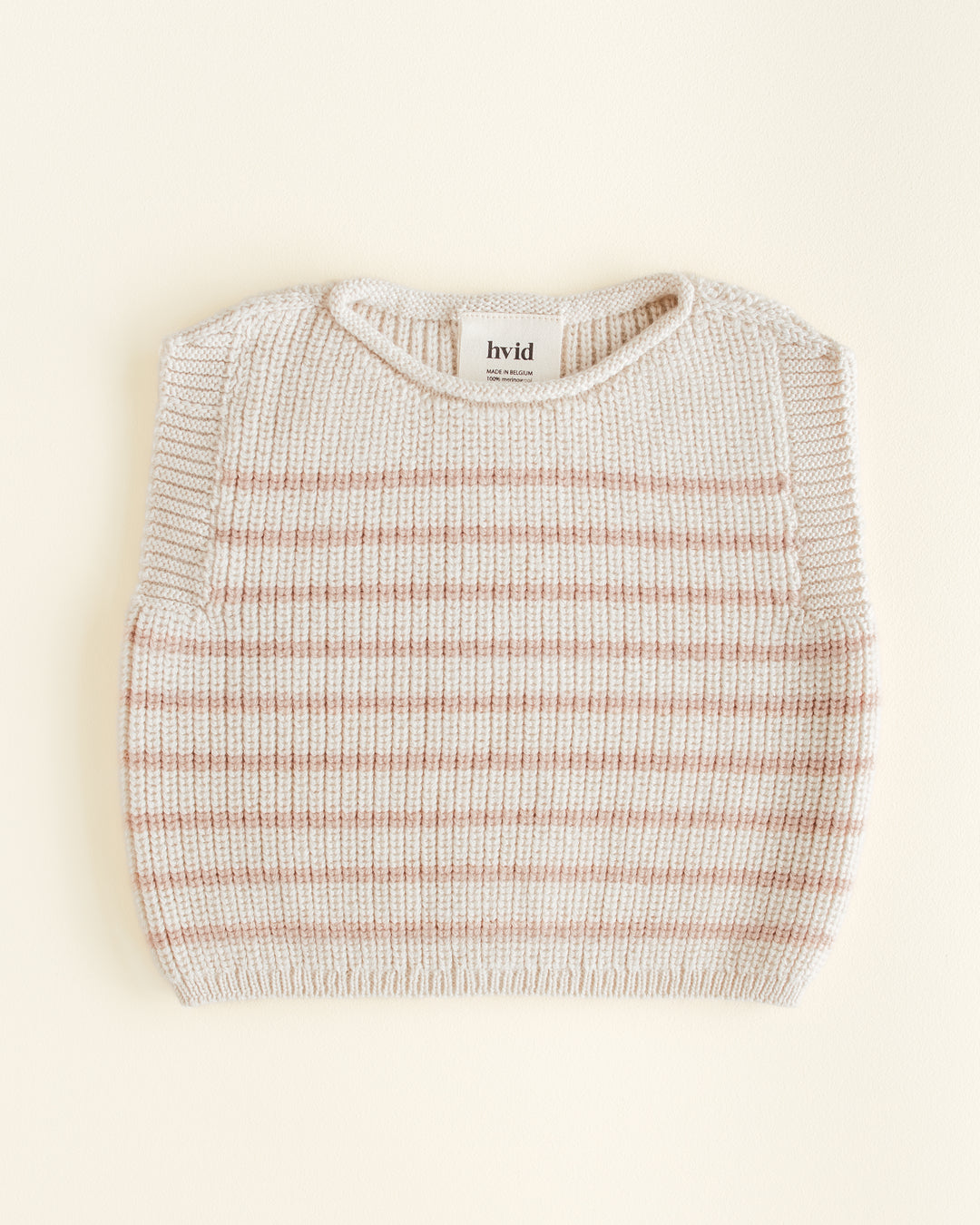 Hvid Harvey Vest Cotton Cream - Apricot