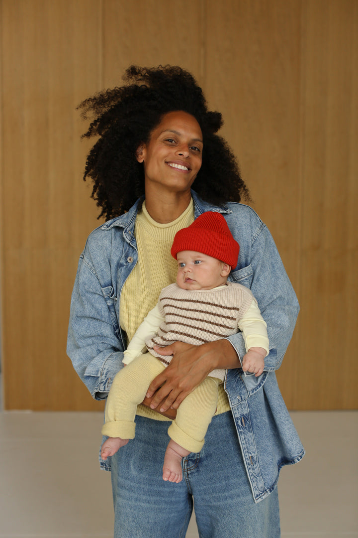 Hvid Harvey Vest Cream - Mocha