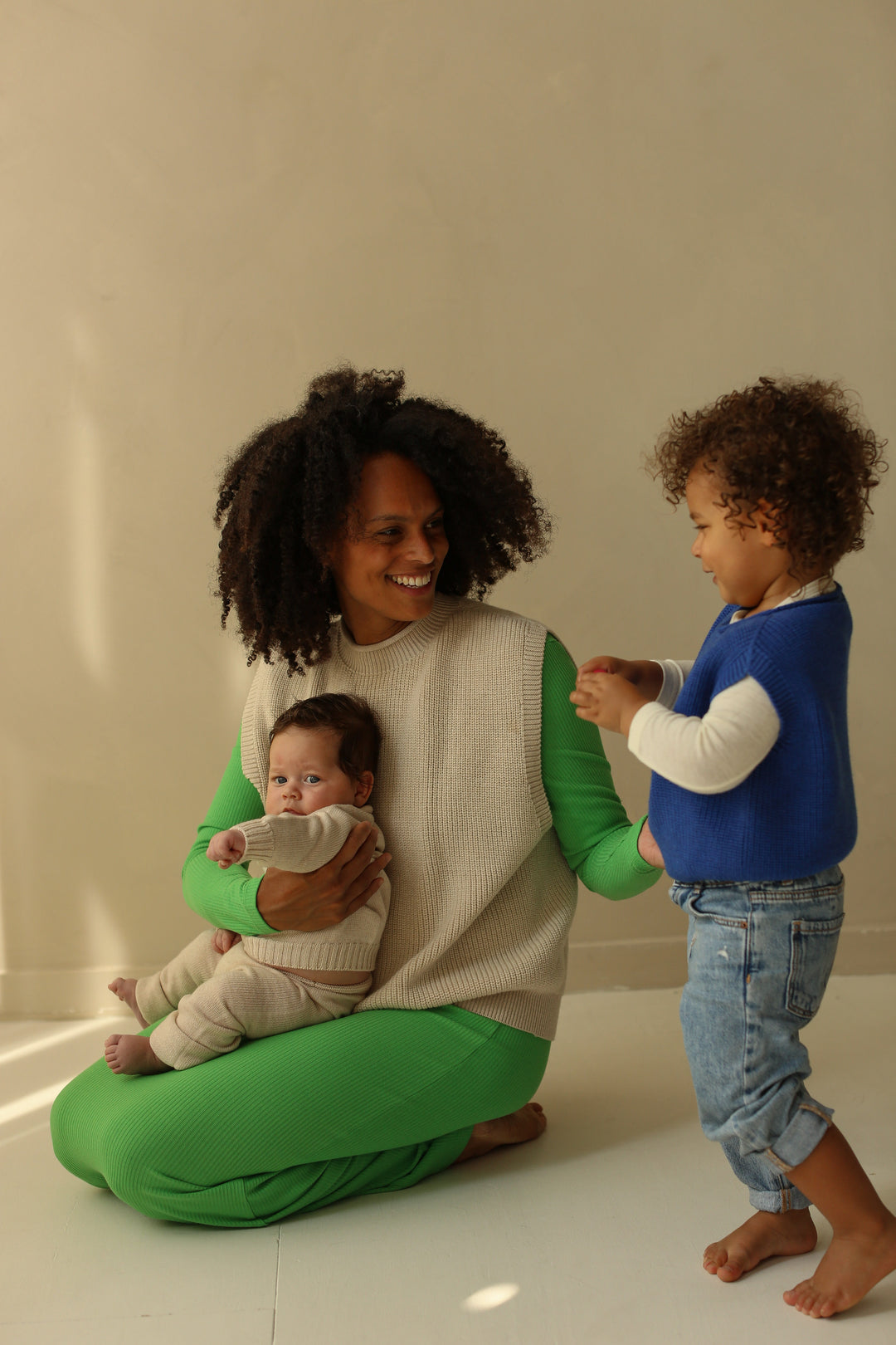 Hvid Harvey Kids Vest Cobalt Blue