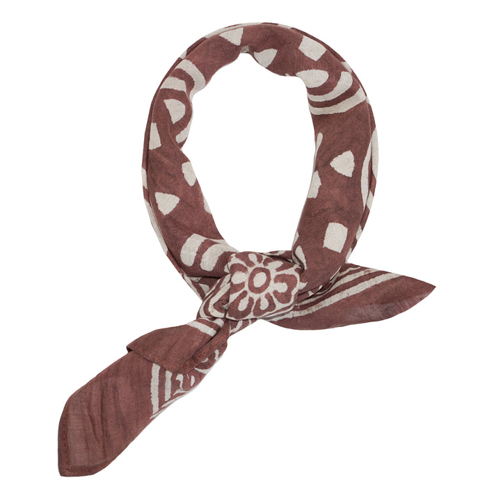 Vintage Cotton Kids Bandana Light Brown