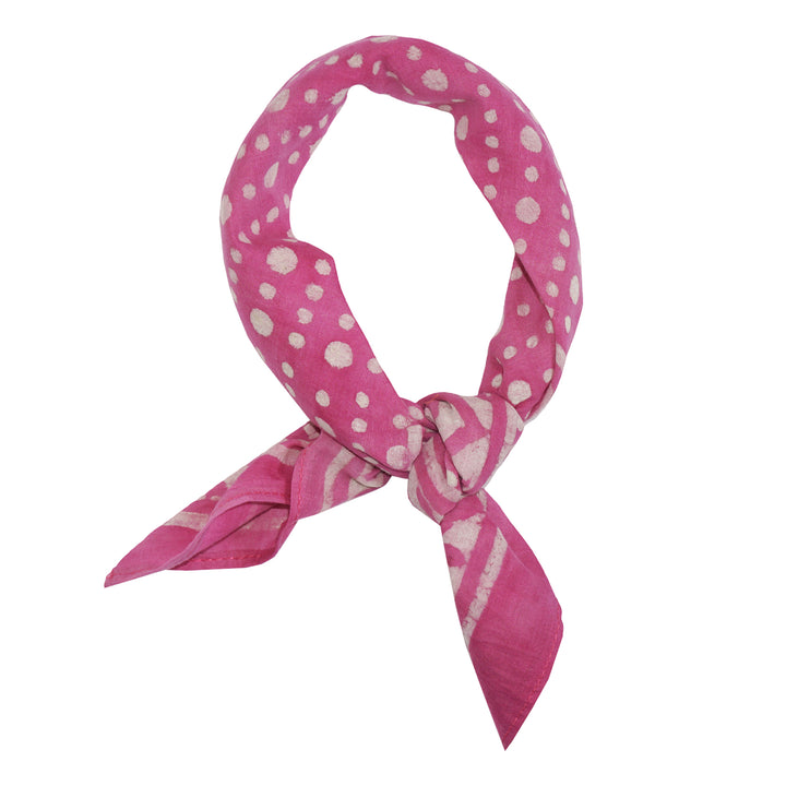 Vintage Cotton Kids Bandana Fuchsia