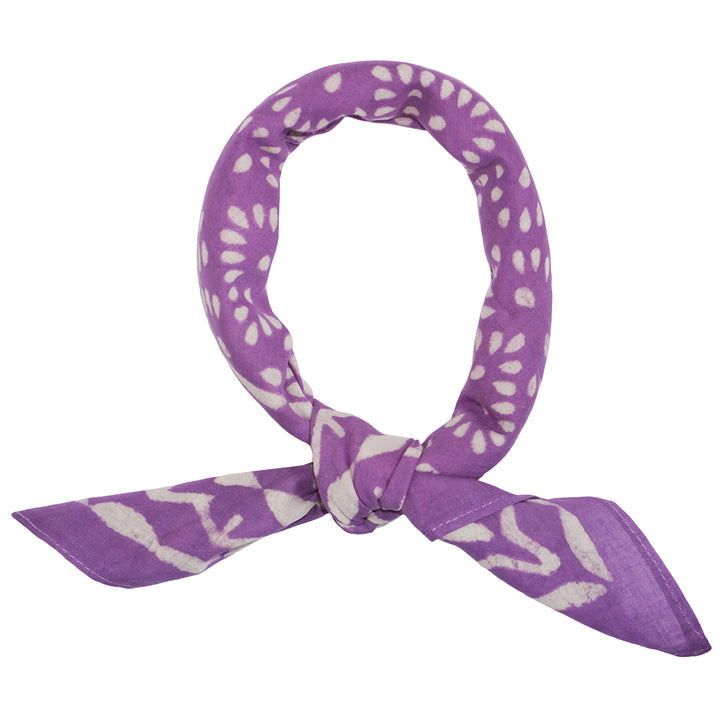 Vintage Cotton Kids Bandana Purple