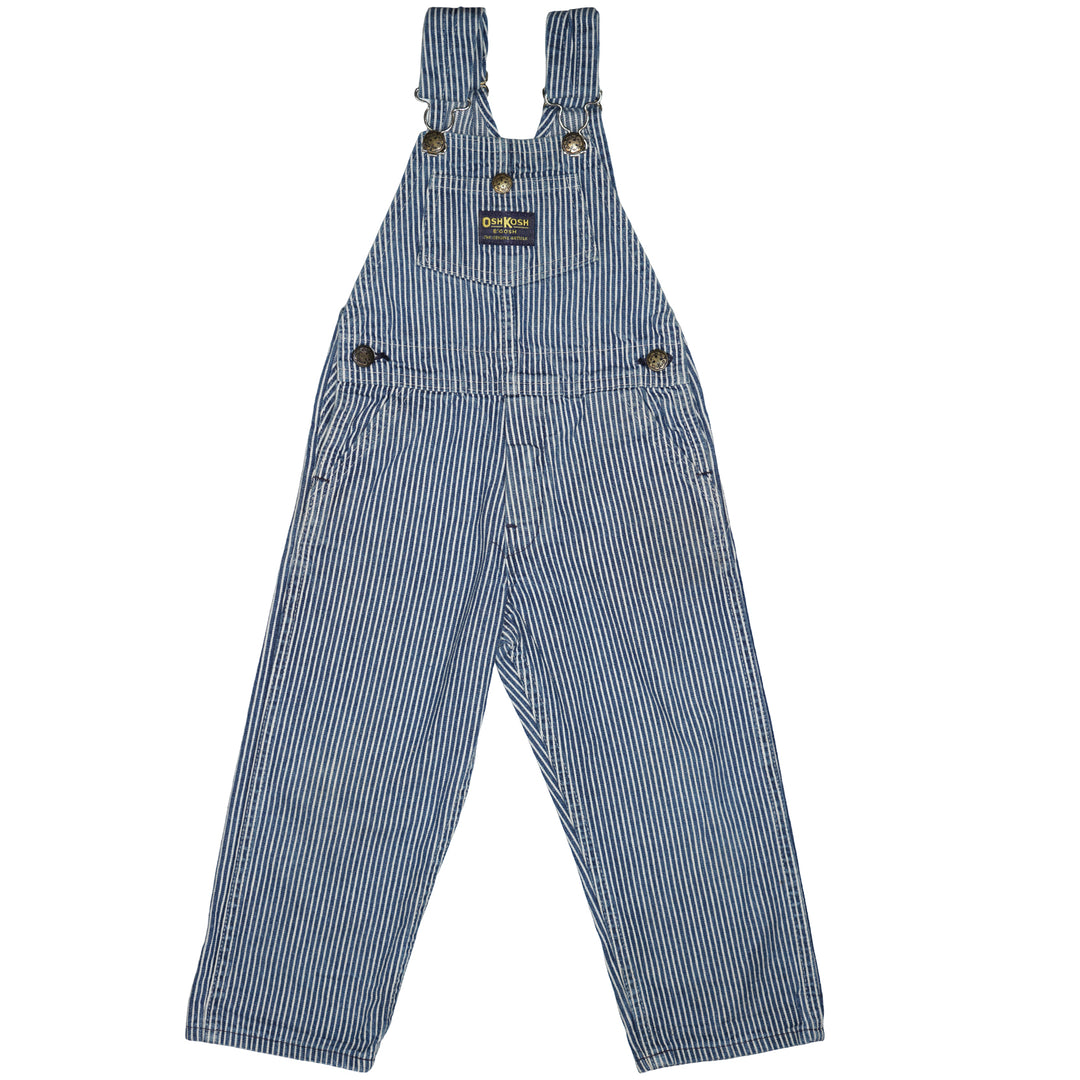 Vintage Oshkosh Denim Striped Overalls 4T