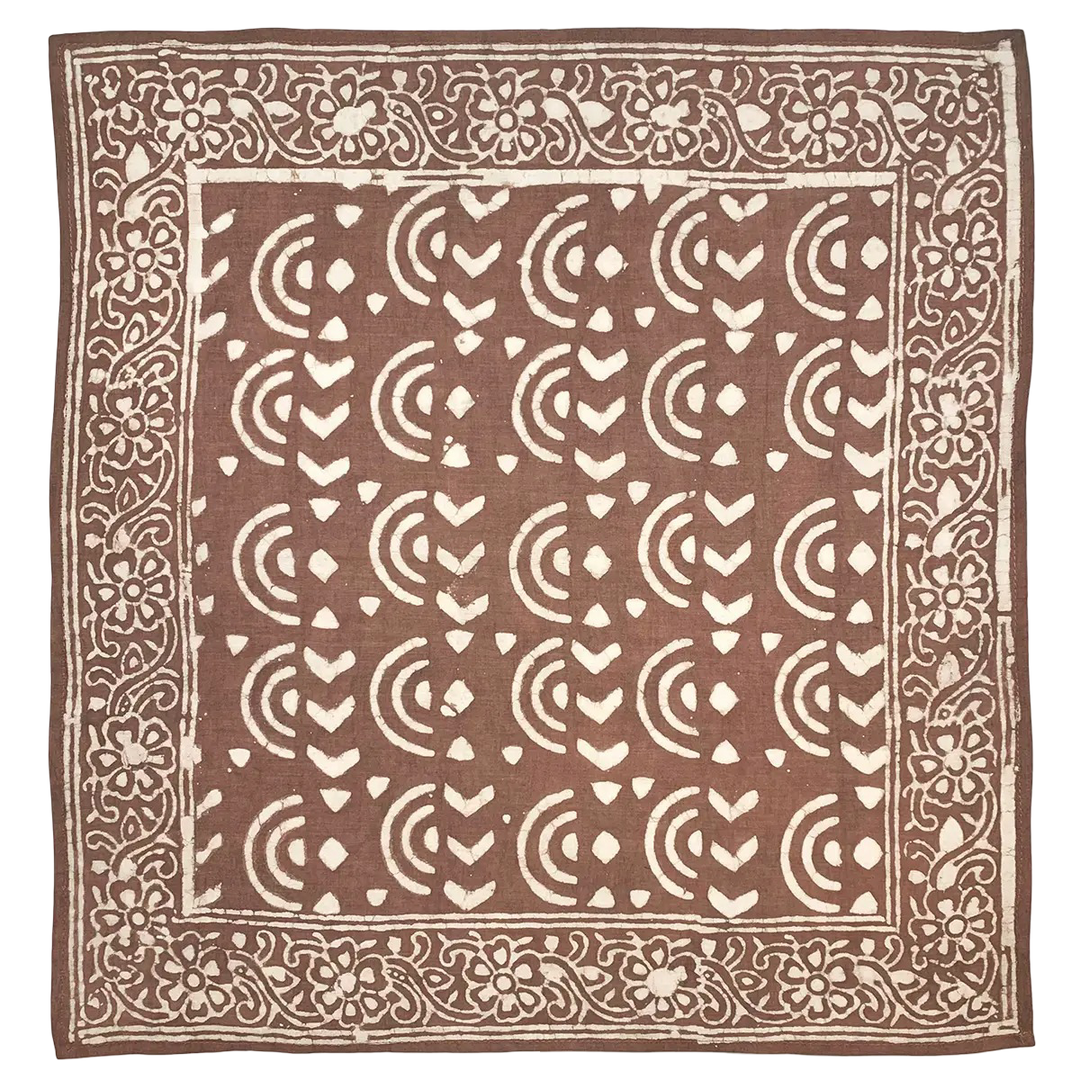 Vintage Cotton Kids Bandana Light Brown