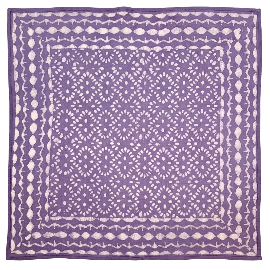 Vintage Cotton Kids Bandana Purple