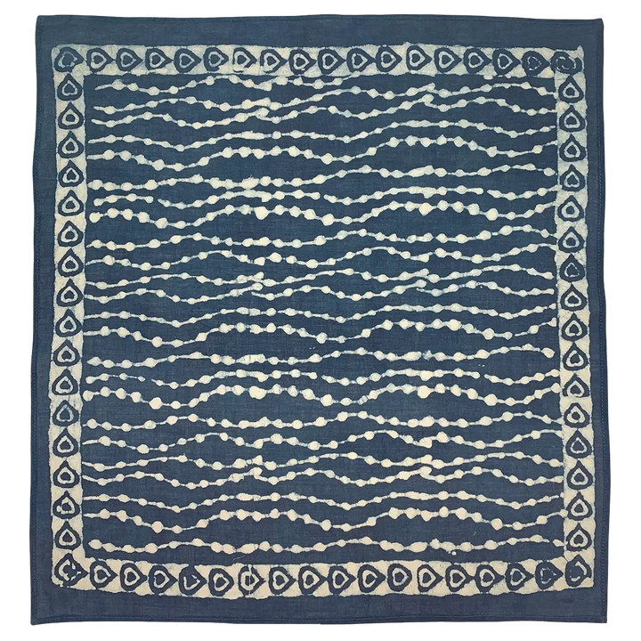 Vintage Cotton Kids Bandana Navy