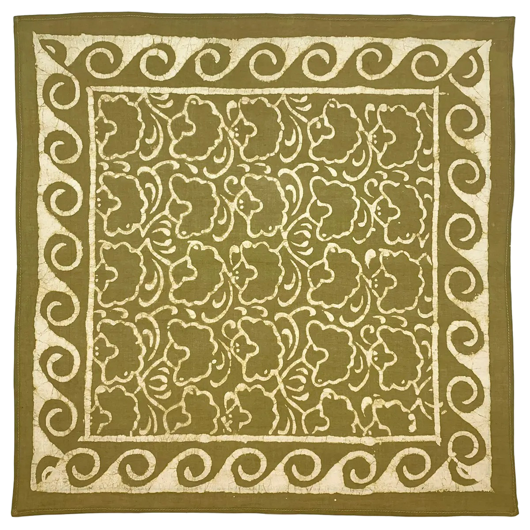 Vintage Cotton Kids Bandana Olive