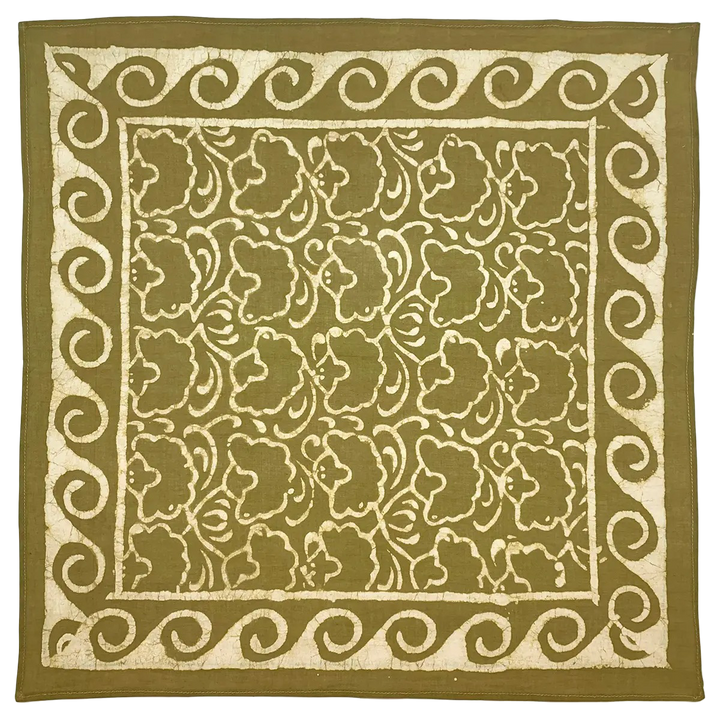 Vintage Cotton Kids Bandana Olive