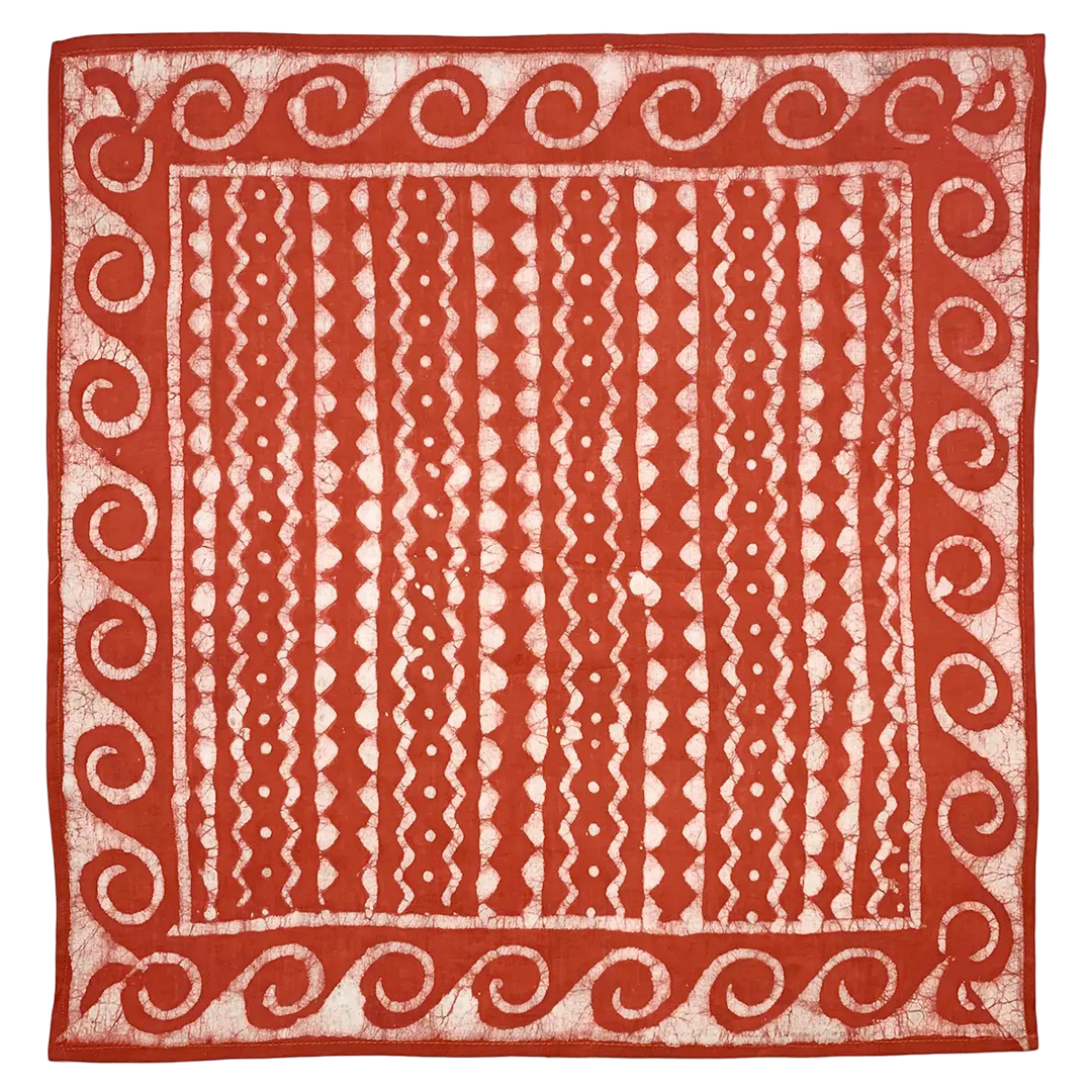 Vintage Cotton Kids Bandana Red