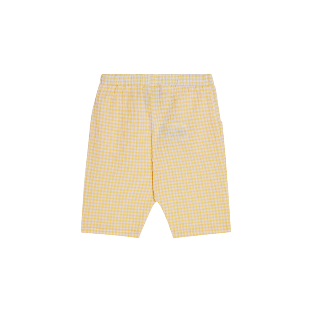 The Campamento Yellow Checked Baby Trousers